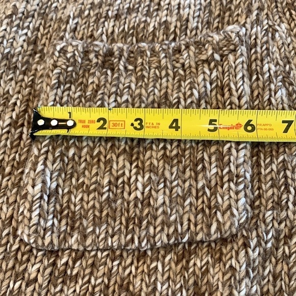 Talbots variegated weave long line open front cardigan. Pockets and high… - Picture 9 of 10